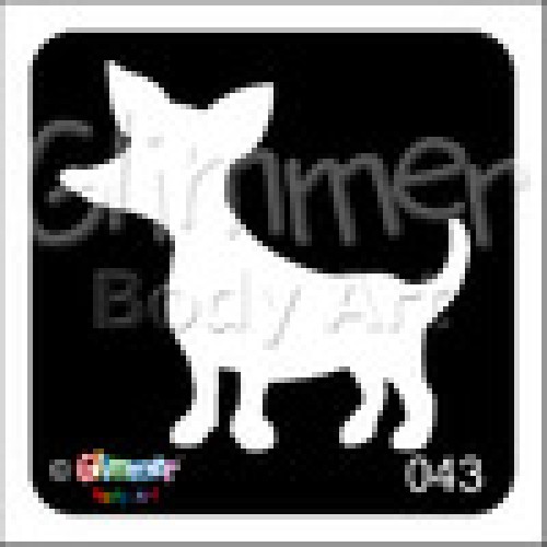 Glitter tattoo 043 Chihuahua Pack Of 5 (043 Chihuahua Pack Of 5)